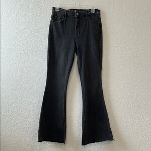 Hollister Black High Rise Flare Leg Jeans